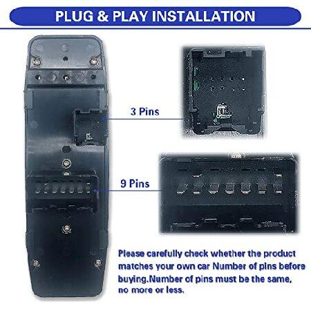Tidy　Heal　Master　Cherokee　Window　for　Mirror　Side　Jeep　Power　with　Switch　2014-2017　68141890AA　Power　Auto　Driver　PINS　Switch　Double