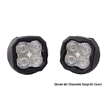 Diode　Dynamics　SS3　LED　GMC　SAE　Yellow　Sierra　Fog　フォグライト　2014-2015,　compatible　Kit　with　1500　Sport　with　Backlight