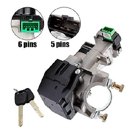 Saihisday Ignition Switch Assembly Door Lock Cylinders with Keys Replacement for Honda Civic 2003-2005 Accord Odyssey 2005-2006 CR-V 2002-2006 Eleme - 4