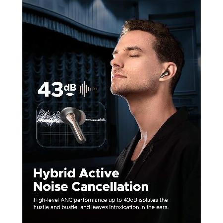 公式ウェブサイト Soundpeats Capsule3 Pro Wireless Earbuds with Hi-Res and LDAC， 43dB Hybrid Active Noise Cancelling Bluetooth 5.3 Earphones with 6 Mics for Calls， Tota