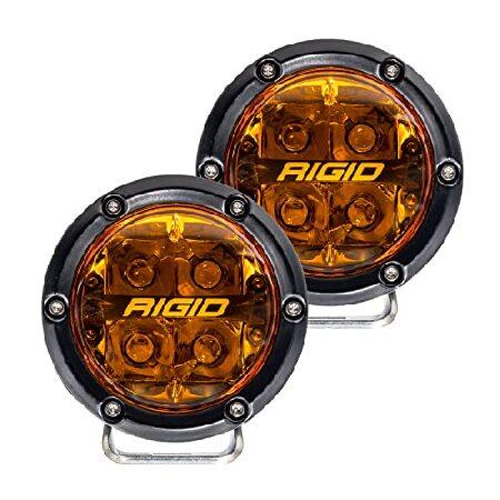 RIGID　INDUSTRIES　36123-360-Series　with　Amber　Lighting　and　Spot　Lens　Back　PRO　Inch　Pair