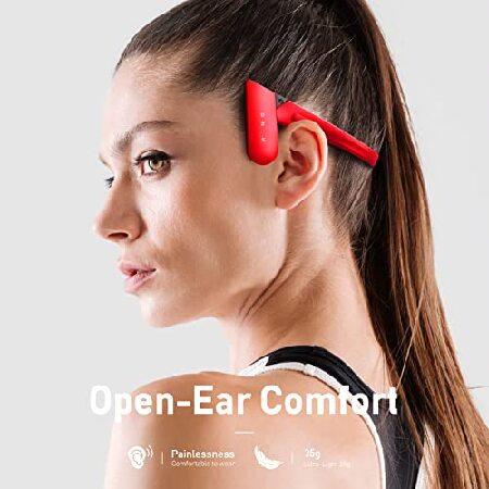 人気新品新作 Mu6 Wireless Headphones Open Ear Headphones， Wireless Sports Headphones Bluetooth with Microphone，9+ Hours Playtime Headset for Music/Gaming/Running/W