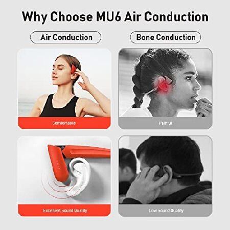 人気新品新作 Mu6 Wireless Headphones Open Ear Headphones， Wireless Sports Headphones Bluetooth with Microphone，9+ Hours Playtime Headset for Music/Gaming/Running/W