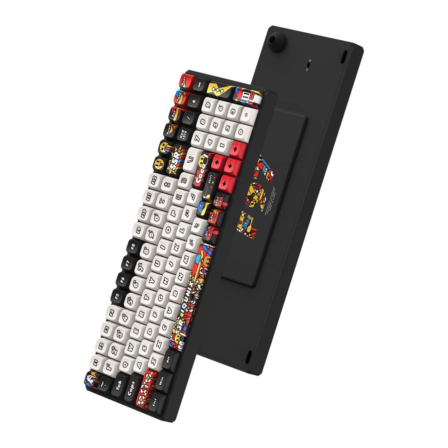 卸価格で販売 iQunix F97 Graffiti Diary Gaming Keyboard， 96% Layout 100 Keys 2.4G ＆ Bluetooth 5.1 Wireless Hot Swappable Mechanical Keyboard with TTC Gold Pink Swi