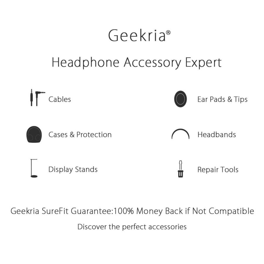 セール特価 Geekria ケース Shield ヘッドホンケース 互換性 ハードケース 旅行用 ハードシェルケース ゼンハイザー Sennheiser HD650， HD600， HD598， HD558， HD518， アーカ