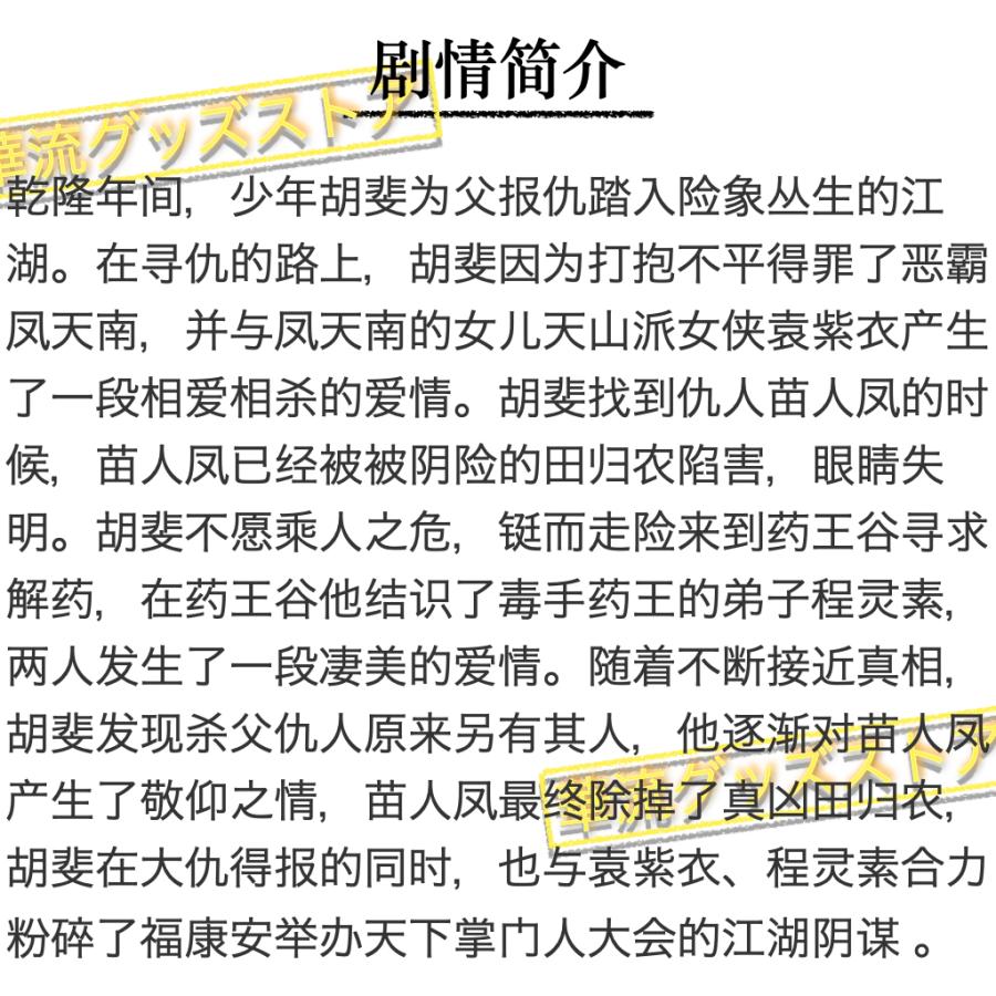 中国ドラマ「飛狐外伝」中国版DVD チンジュンジエ(秦俊杰)、リャンジエ(梁潔),シンフェイ(シン菲)主演!|karyu-goods-store|04
