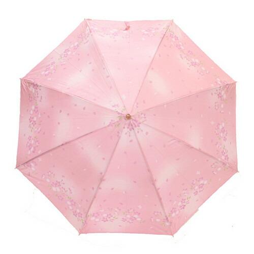 S】 宇野千代晴雨兼用軽量生地総柄ジャンプ傘 58cm×8R UP51B