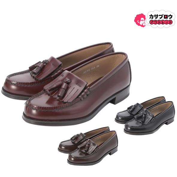 HARUTA（ハルタ） キルトタッセルローファー レディース ブラック 黒
