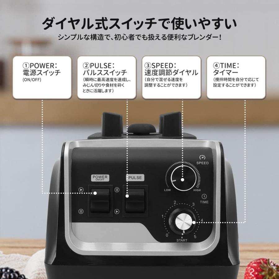 ミキサー ブレンダー 2L 業務用 多機能 業務用ミキサー 大容量 