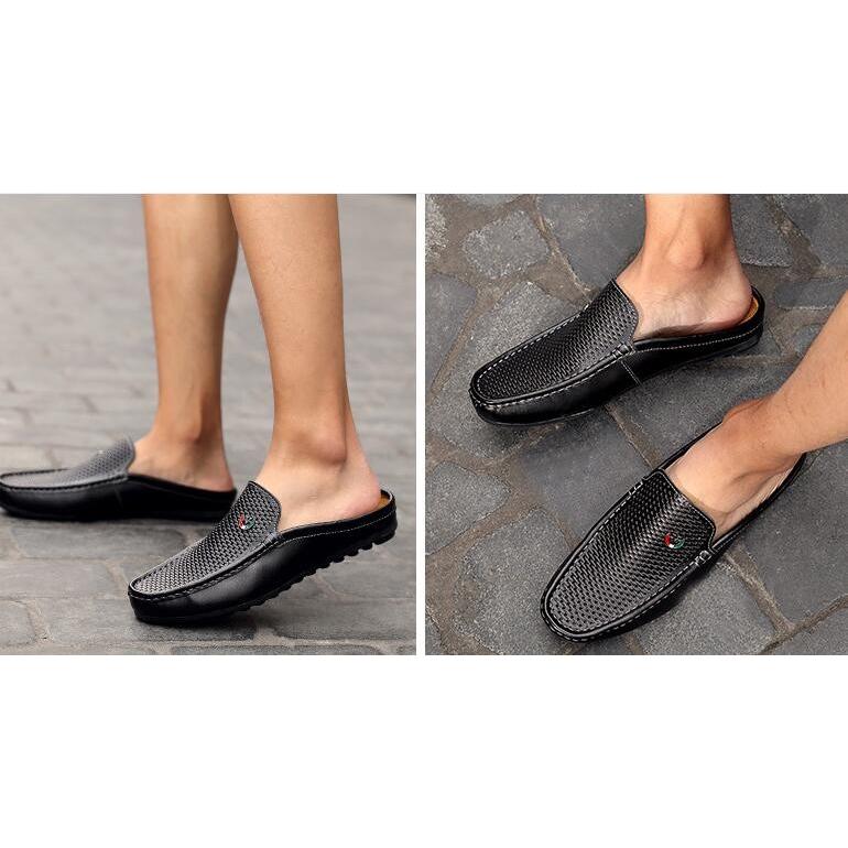 かかとなし スニーカー メンズ スリッポン かかと無し レースアップ スリッパ レザー通気 軽量 カジュアル 履きやすい 春夏 靴 おしゃれ Bgybk005 カサイ商社 通販 Yahoo ショッピング