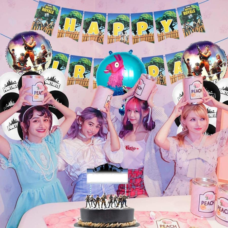 子供の誕生日用のパーティー風船 飾り付け セット バルーン 風船 ビデオゲームの装飾 ゲームテーマの誕生日パーティー用品キットとお誕生日おめでとうバナー Ep カサイ商社 通販 Yahoo ショッピング