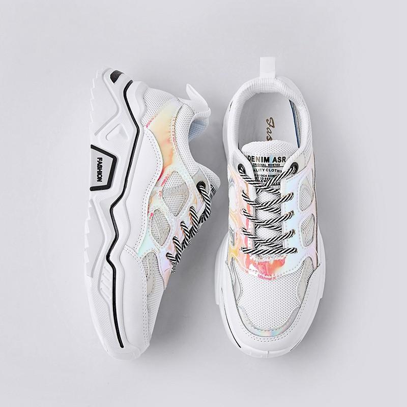 レディース スニーカー 白 スボーツ ウォーキングシューズ ランニングシューズ 厚底 美脚 Pu スニーカー 通勤靴 レディースシューズ 通学靴 Jb6501 カサイ商社 通販 Yahoo ショッピング