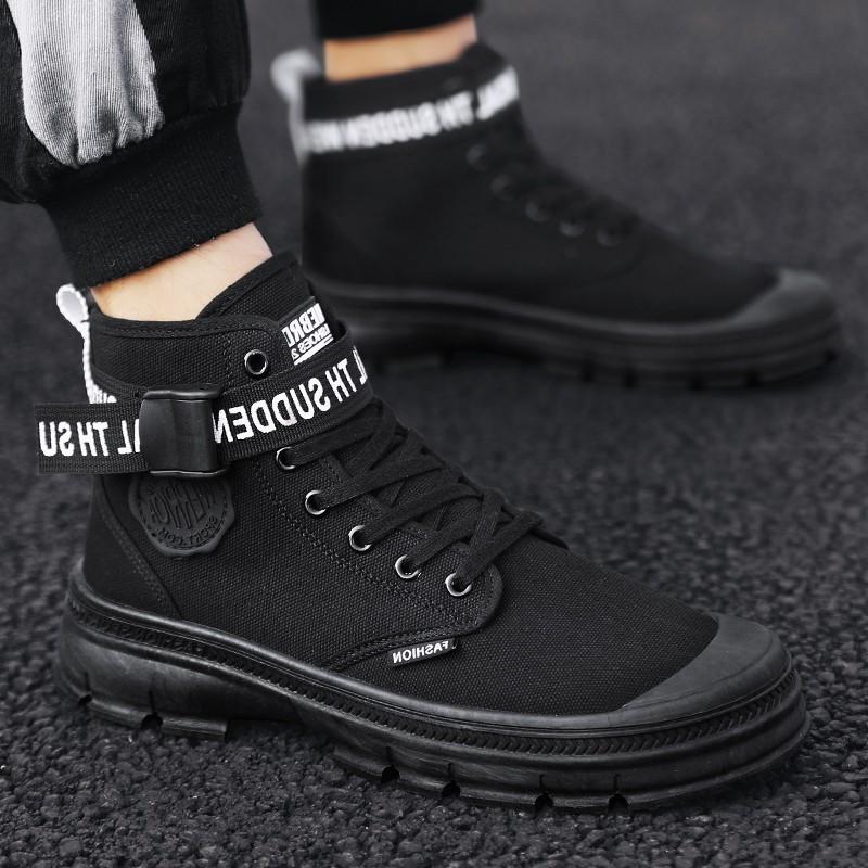 セール メンズ ハイカット スニーカー 安いハイカット 幅広 ハイカットスニーカー メンズ 靴 ウォーキングシューズ おしゃれ 黒 作業靴 マーティン靴 Jxk901 カサイ商社 通販 Yahoo ショッピング