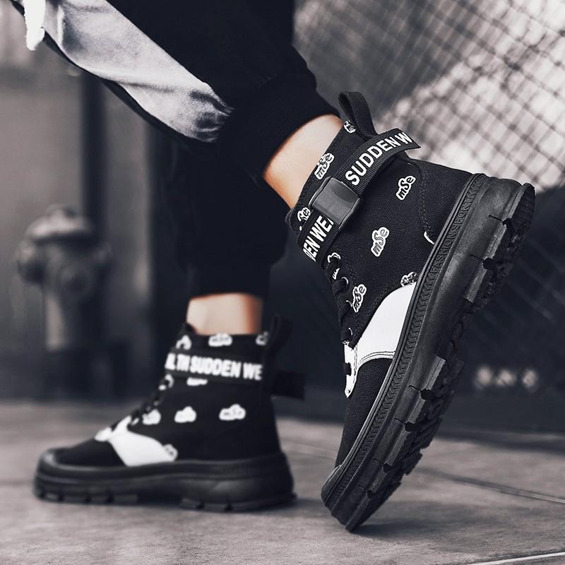 セール メンズ ハイカット スニーカー おしゃれ 幅広 ハイカットスニーカー メンズ 靴 ウォーキングシューズ おしゃれ 黒 作業靴 マーティン靴 Jxk903 カサイ商社 通販 Yahoo ショッピング