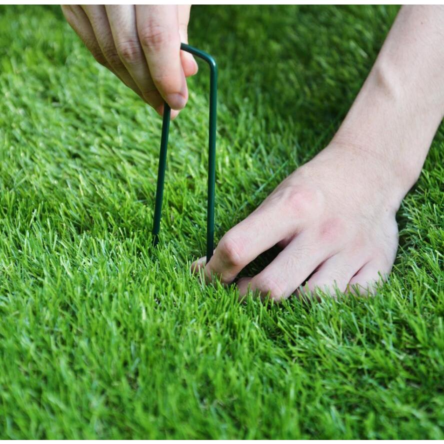 人工芝 ロール 2m×10m 芝丈35mm ピン42本つき 4色立体感 透水穴つき