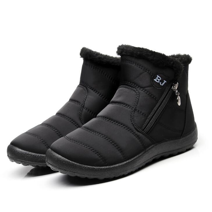 スノーブーツ レディース 冬用ブーツ ムートンブーツ 撥水 サイドジップ 裏ボア 雪靴 防寒 防水 無地 カジュアル 通勤通学 耐久性 脱ぎ履き便利 芸能人愛用