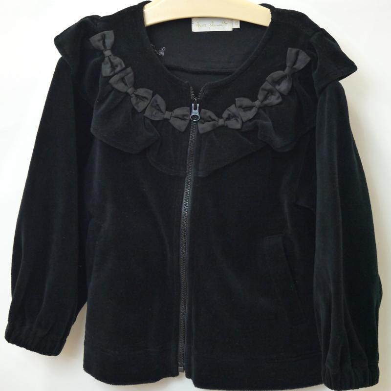ニットプランナー アウトレット 100cm 110cm ベロアZIPジャケット  