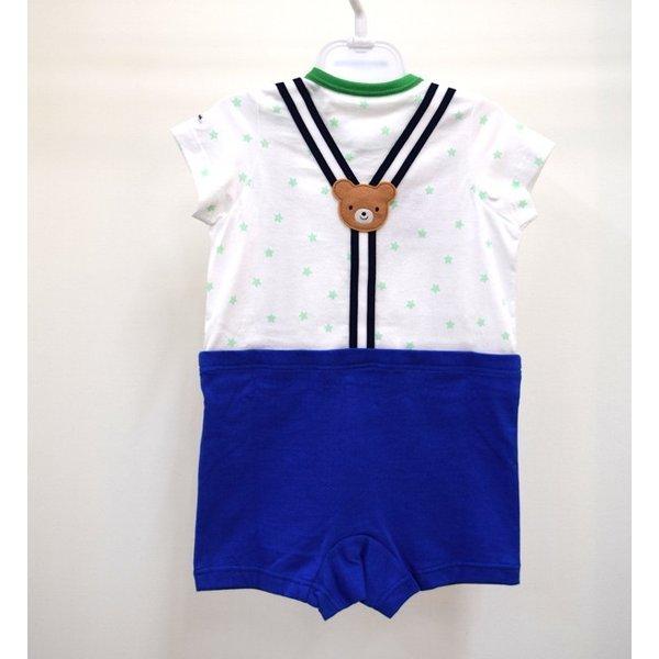 セール ミキハウス MIKIHOUSE サスペンダー風 ショートオール 70・80cm