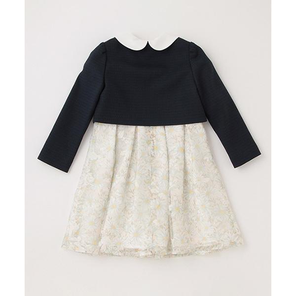 値下げ】プティマイン入学花柄ワンピースセレモニーフォーマル靴セット