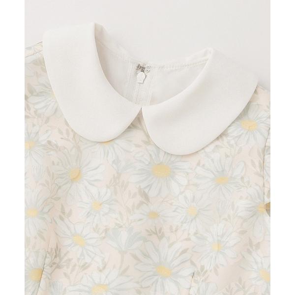 20％off 】130cm プティマイン petitmain花柄OP＋スカラップジャケット  