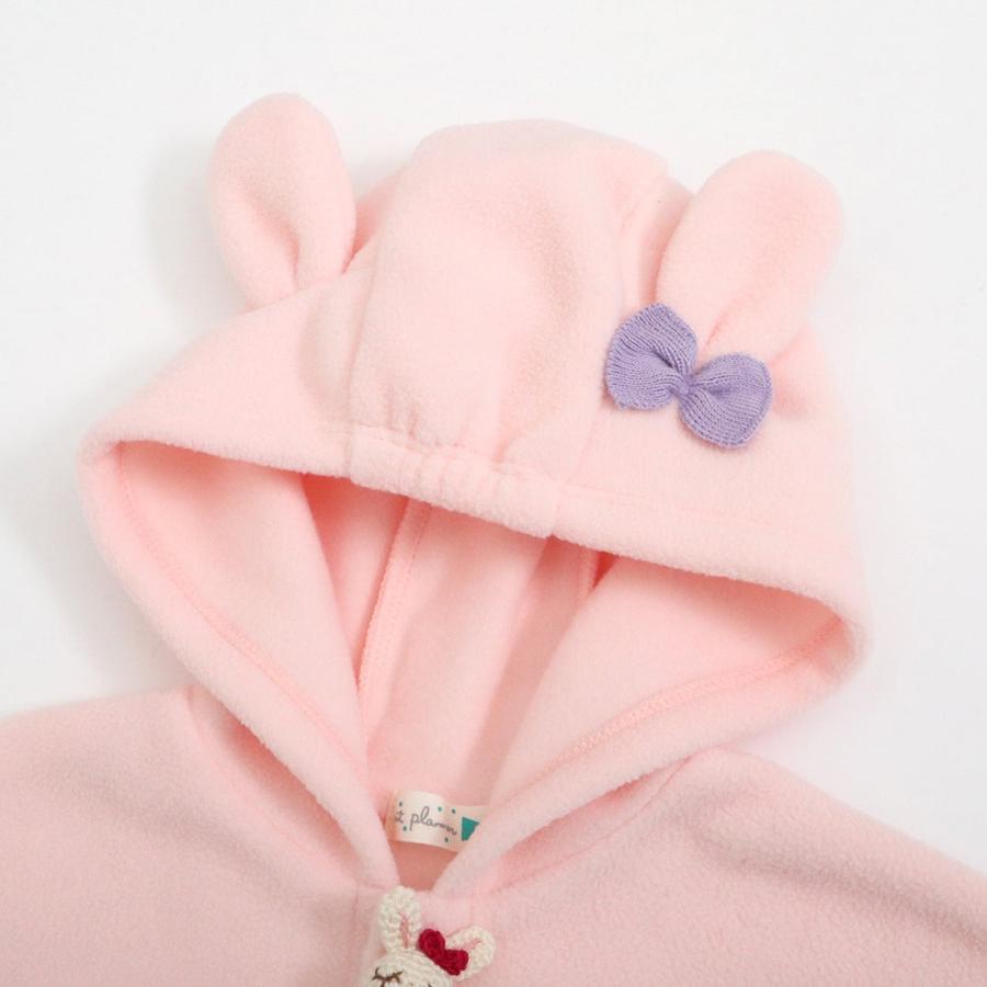 BABY　うさ耳ケープ　ポンチョ KP(キッズ) 【定番】KP ケーピー うさ耳付きフリースポンチョ