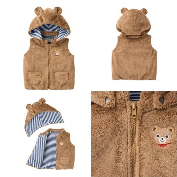 MIKI HOUSE（ミキハウス） セール マイクロファー素材のフード付き