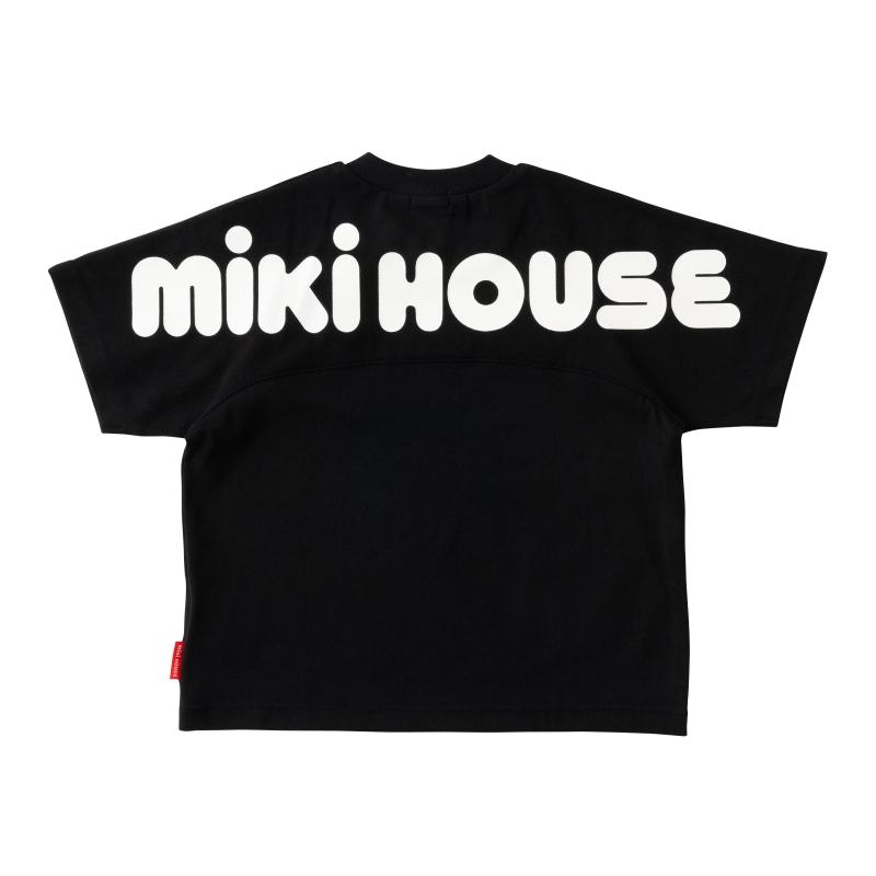 セール ミキハウス mikihouse バックロゴ半袖Ｔシャツ 80cm〜130cm 赤 黒 10-5232-573｜kasaman｜06