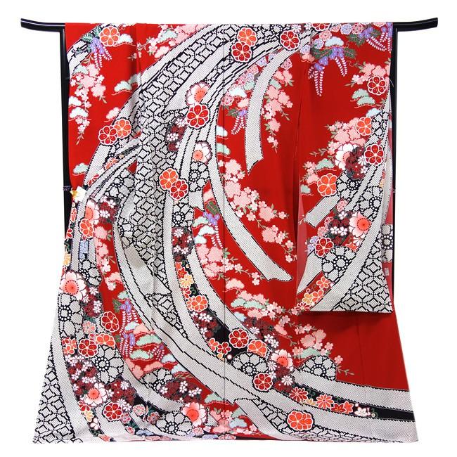 滝泰 おぼろ染 振袖 仕立て付き 正絹 新品 販売 購入 着物 未仕立て  