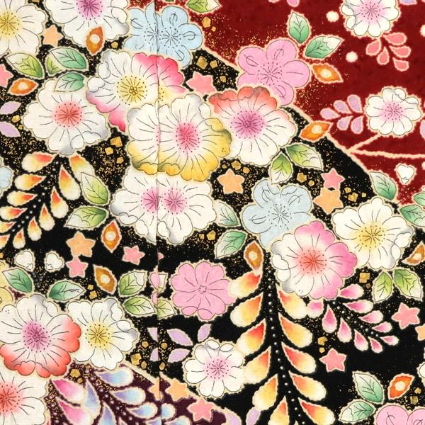 15%クーポンあり 翠山工房・桐屋 辻が花 振袖 仕立て付き 絞り 正絹 着物 新品 購入 販売 未仕立て 赤 辻ヶ花 古典柄 成人式 f-89の画像