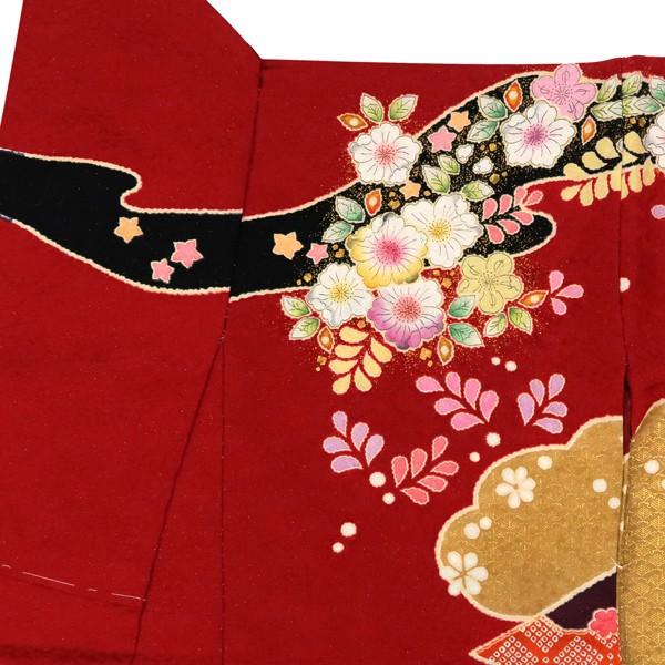 15%クーポンあり 翠山工房・桐屋 辻が花 振袖 仕立て付き 絞り 正絹 着物 新品 購入 販売 未仕立て 赤 辻ヶ花 古典柄 成人式 f-89の画像