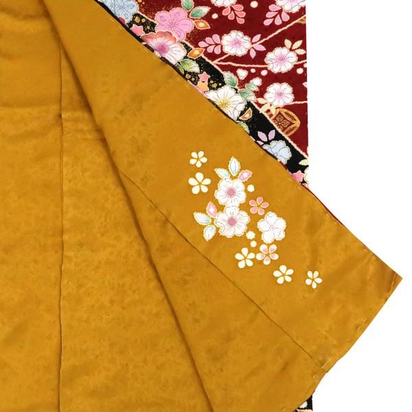 15%クーポンあり 翠山工房・桐屋 辻が花 振袖 仕立て付き 絞り 正絹 着物 新品 購入 販売 未仕立て 赤 辻ヶ花 古典柄 成人式 f-89の画像