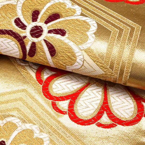 振袖用袋帯 金 大光 仕立て上がり ゴールド 菱 振袖帯 正絹 振袖用袋帯 金 大光 仕立て上がり ゴールド 菱 振袖帯 正絹