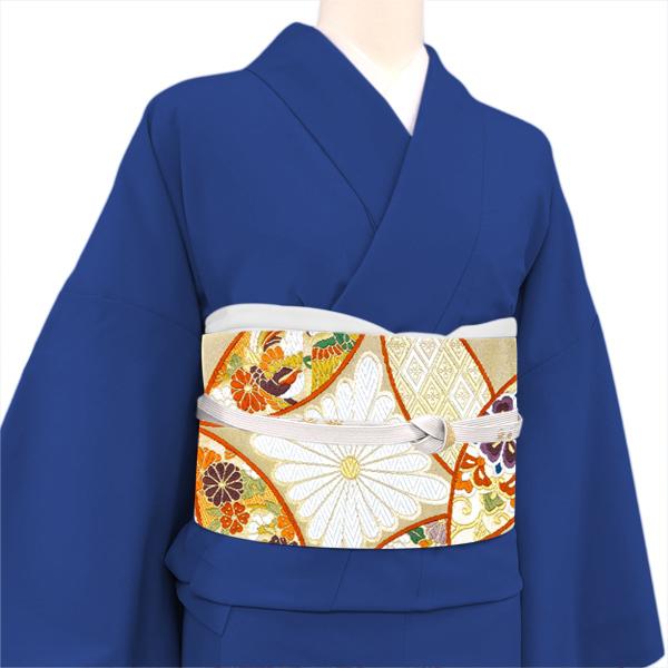 志都香 袋帯 振袖用 仕立て付き 金 ゴールド 七宝 正絹 振袖 新品 購入