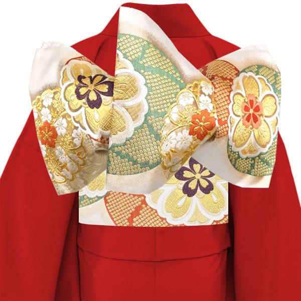 振袖袋帯 白 高島織物 仕立て付き 振袖用 成人式 帯 正絹 新品 購入