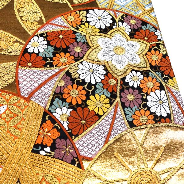 15%OFFセール 袋帯 振袖用 金色 志都香 仕立て付き ゴールド 15%OFFセール 袋帯 振袖用 金色 志都香 仕立て付き ゴールド
