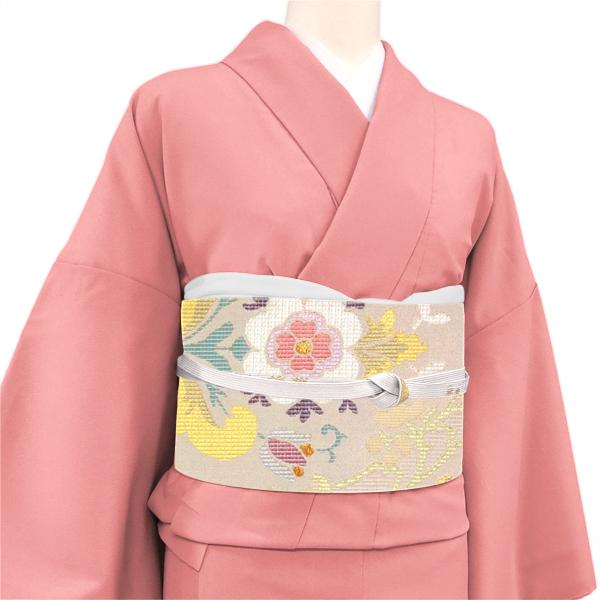 袋帯 帯屋捨松 正絹 礼装用 仕立て付き 帯 金色 ゴールド フレンチ立花紋 フォーマル 新品 西陣織 礼装 未仕立て 未使用 絹 fo-668の画像