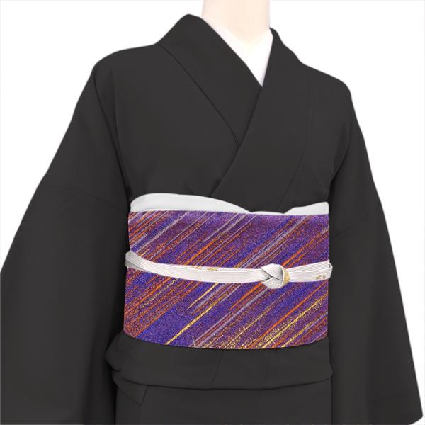 30%OFFセール 礼装用 袋帯 紫 加文織物 仕立て上がり 正絹 新品 購入 