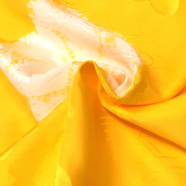 15%OFF/セール 絞り 振袖 長襦袢 仕立て付き 黄色 正絹 販売 購入 振袖