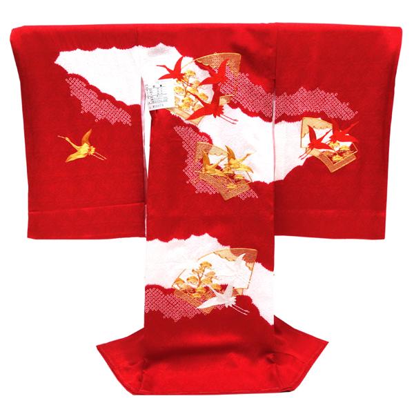最安値挑戦 15 Off 初夏セール 産着 女の子 宮参り 着物 赤 刺繍 鶴 絞り 初着 のしめ 新品 購入 販売 未使用 正絹 金駒刺繍 女 仕立て上がり 赤ちゃん お宮参り Ju 148 ポイント10倍 Atempletonphoto Com