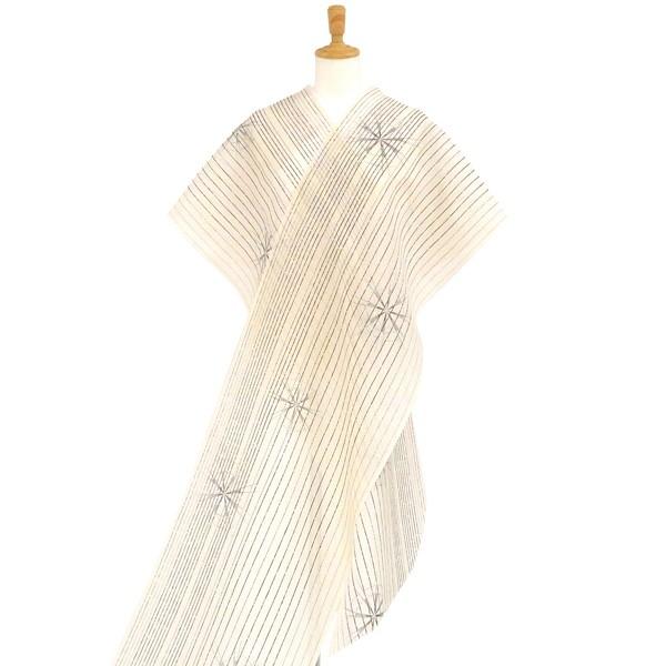 絹芭蕉 爽やかカラー 紗紬 小紋