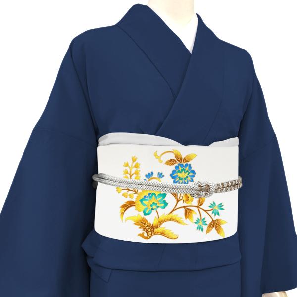 20%OFFセール 塩瀬名古屋帯 ライトグレー 仕立て付き 正絹 染め 20%OFFセール 塩瀬名古屋帯 ライトグレー 仕立て付き 正絹 染め