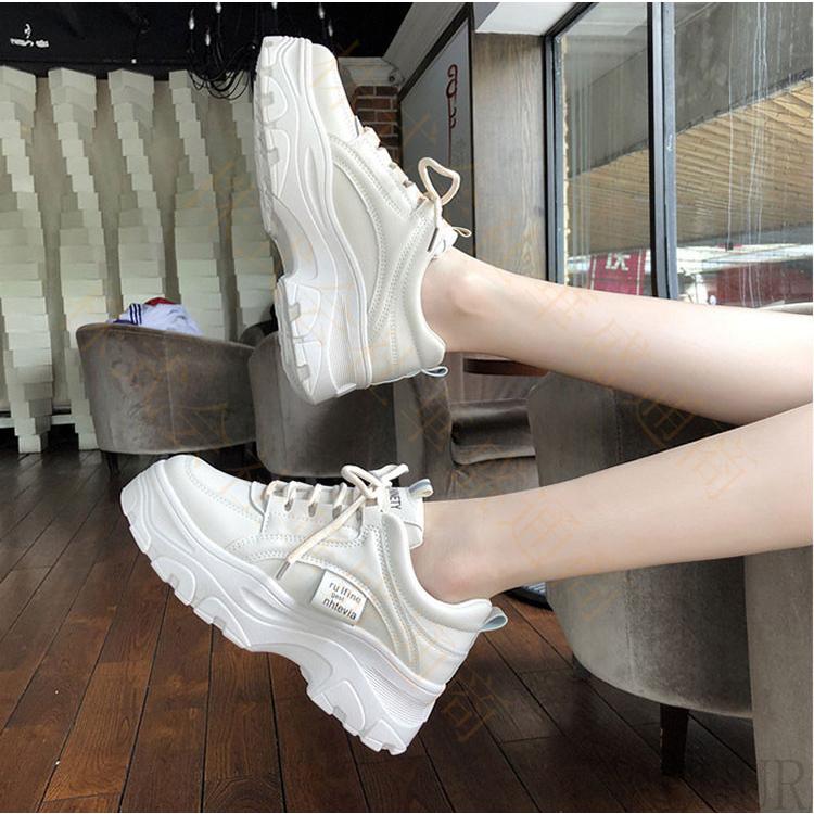 厚底スニーカー ダッドスニーカー レディースシューズ ウォーキングシューズ おしゃれ かわいい 人気 靴 厚底 スニーカー 美脚 身長アップ 足長 カラーフル Boots462 華盛通商 通販 Yahoo ショッピング