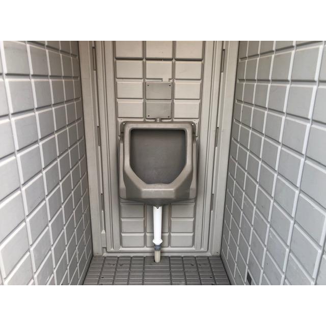 仮設トイレ 中古 大小兼用簡易水洗(洋式便座カバー)＋小専用汲取式