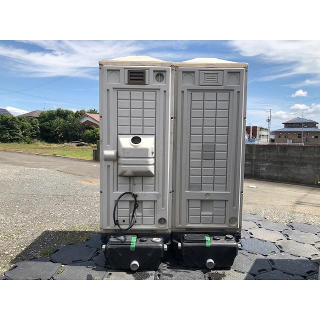 仮設トイレ 中古 大小兼用簡易水洗(洋式便座カバー)＋小専用汲取式