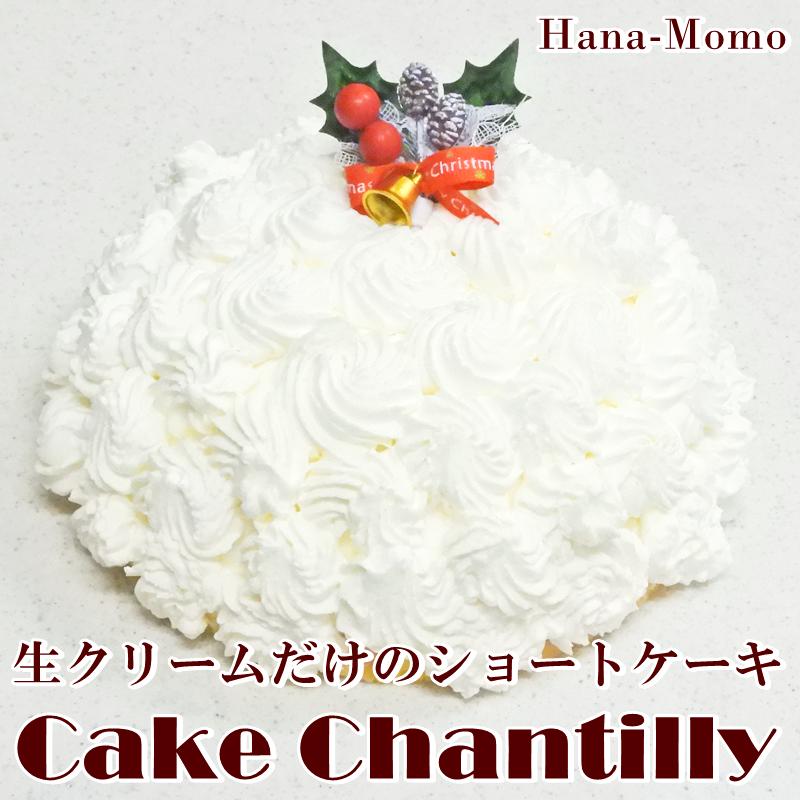 クリスマスホールケーキ生クリームのダンスホール 菓子工房華もも 送料無料 スポンジケーキと生クリームだけのショート