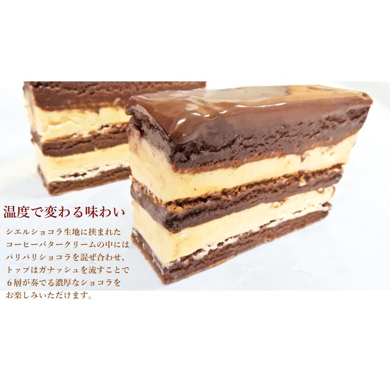 送料無料　グルテンフリーのチョコレートケーキ　シエルショコラオペラ１７ｃｍ　2024　プレゼント　父の日　お中元｜kashi-hanamomo｜04