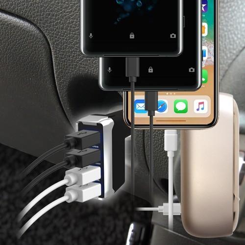 合計最大9.6A出力 リバーシブルUSB×4ポート DC充電器(DC023) |  | 01