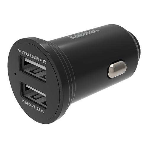 合計最大4.8A出力 リバーシブルUSB×2ポート DC充電器(DC030) | 