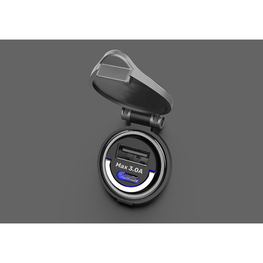 最大3A出力 リバーシブルUSB 2ポート DC充電器 【充電用ケーブル付】(DC043) |  | 01