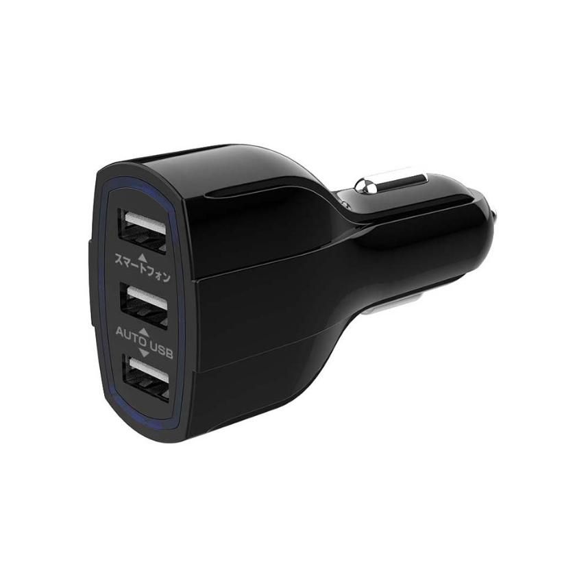 最大合計7.2A出力 USB-A 3ポート搭載 DC充電器(DC045) | 